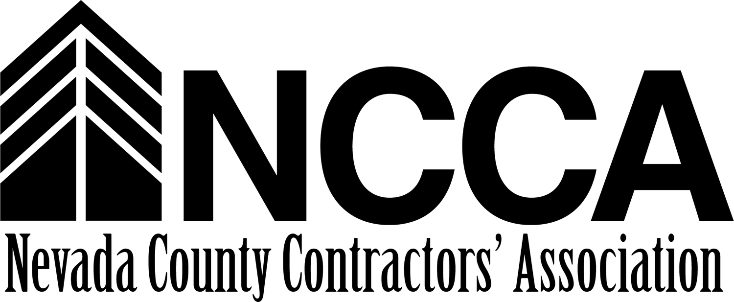 Nevada County Contractors Association logo white copy