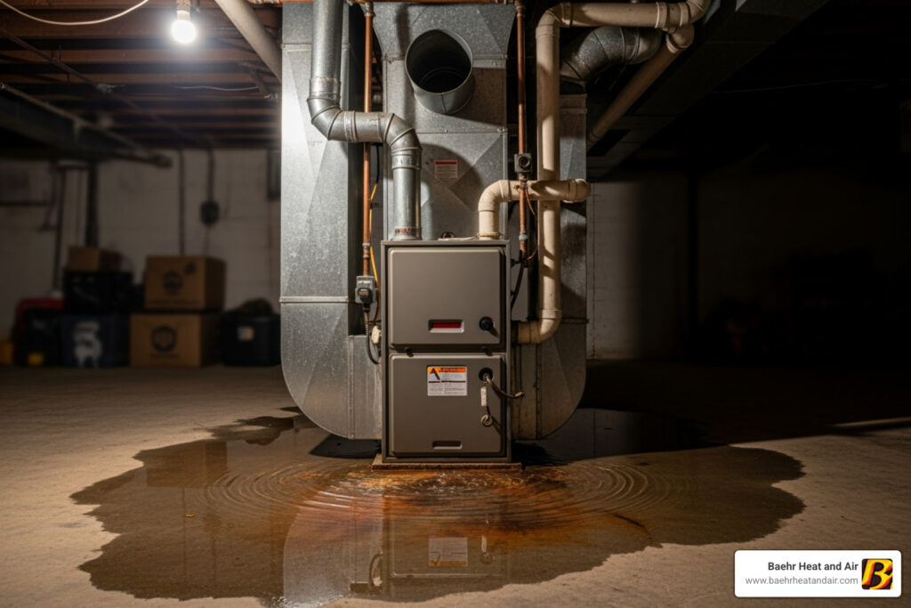 Furnace leaking water